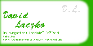 david laczko business card